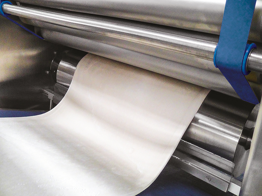 particolare laminazione pasta continuo 7